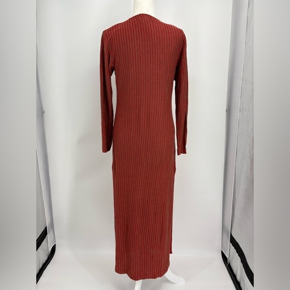 Vintage 90s Ralph Lauren Collection Purple Label Runway Linen Maxi Dress Wrap L - Picture 10 of 16